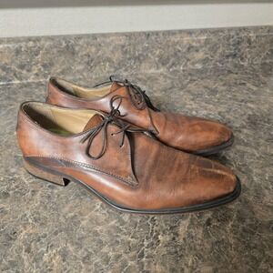 Oliver Sweeney Brown Leather Derby Shoes Mens Size 9